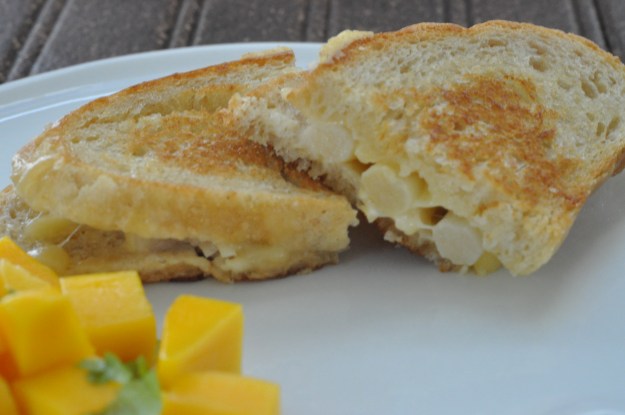 Grilled Cheese with White Asparagus