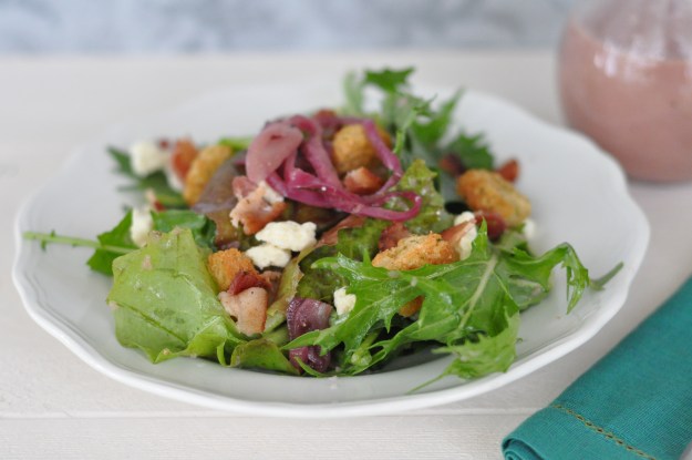 Mixed Greens with Caramelized Onion Vinaigrette