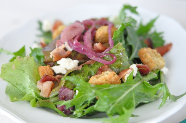 Mixed Greens with Caramelized Onion Vinaigrette