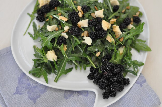 Arugula with Blackberries