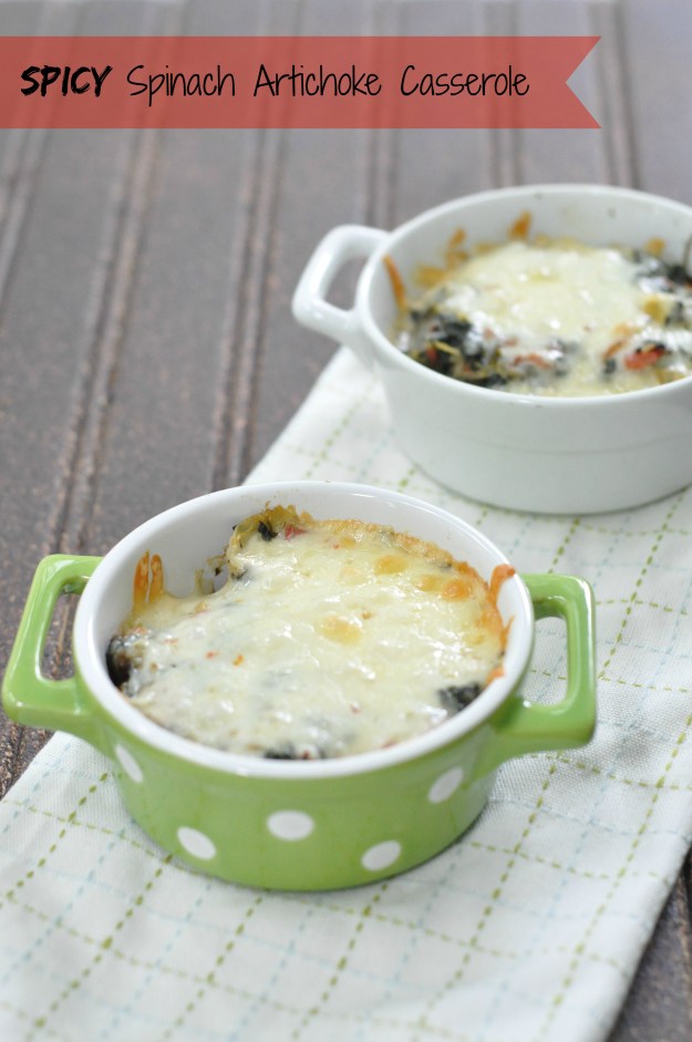 Spicy Spinach Artichoke Casserole