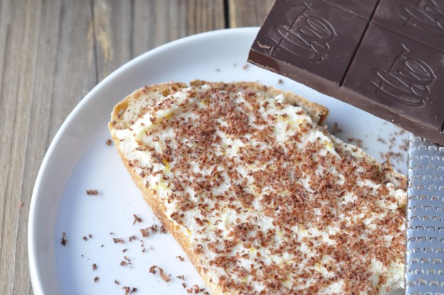 Cardamom Orange Ricotta Toast with Dark Chocolare