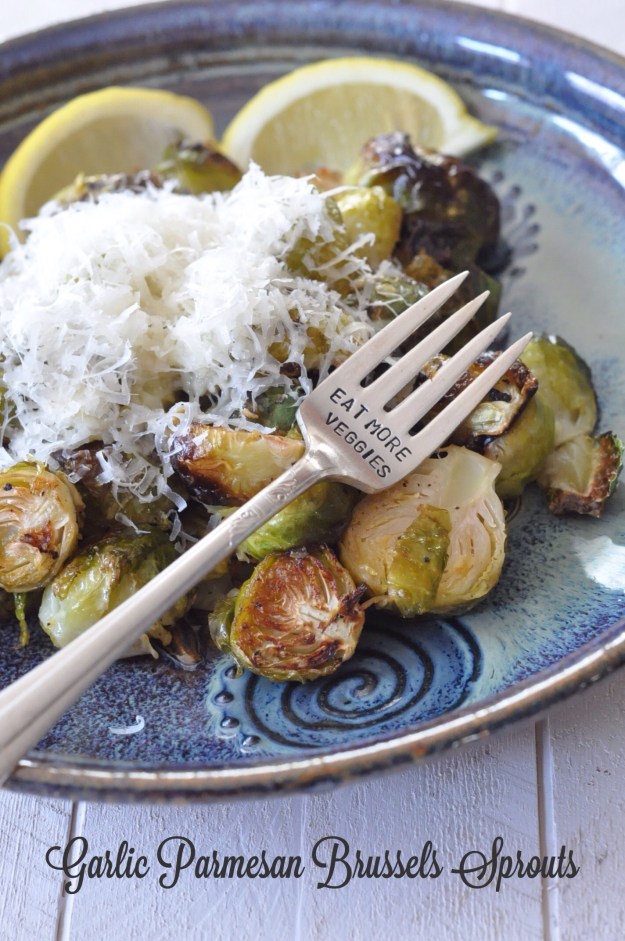 Garlic Parmesan Brussels Sprouts