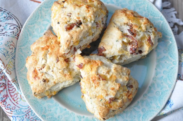 Bacon, Cheddar and Chive Scones